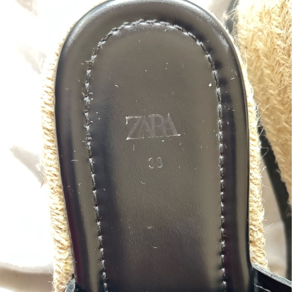 ZARA Espadrilles Leather Sandals - Picture 3 of 7